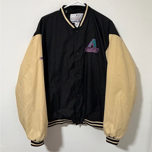 Reebok Other - Vintage MLB Reebok Arizona Diamondbacks Full Button up Embroidered Jacket size L